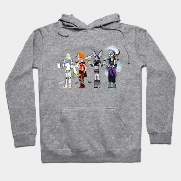 All Four Horsemen of the Apocalypse Hoodie by VixenwithStripes